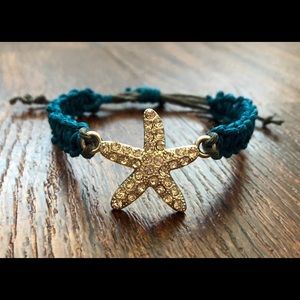 Starfish Woven Beach Bracelet